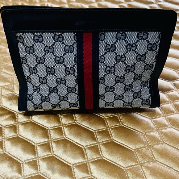 AUTHENTIC GUCCI VINTAGE SHERRY LINE CLUTCH - Picture 12 of 12